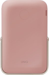 UNIQ Powerbank Hoveo 5000mAh USB-C 20WPD Fast charge Wireless Magnetic różowy/blush pink 2