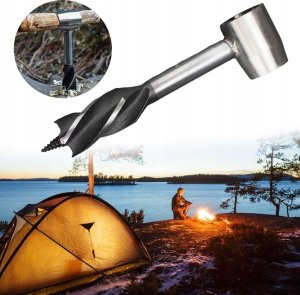 Klucz Bushcraft Ręczne Wiertło Do Drewna Survival Ręczny Świder Do Drewna 6