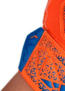 Rękawice bramkarskie Reusch Attrakt Starter Solid Finger Support Junior pomarańczowo-niebieskie 5472511 2290 7,5 7