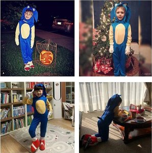 Strój Karnawałowy Kostium Jeżyk Sonic Przebranie Dla Chłopca Roz. L 134/146 15