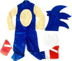 Strój Karnawałowy Kostium Jeżyk Sonic Przebranie Dla Chłopca Roz. L 134/146 4