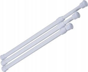 Drążek  Rozporowy Prysznicowy  Teleskopowy Karnisz  Regulowany  30-50Cm +Gratis 2