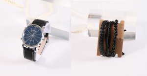 Zestaw Prezentowy Dla Mężczyzny Portfel Pasek Zegarek Bransoletka Długopis 15