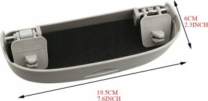Uchwyt Wieszak Schowek Organizer Samochodowy Na Okulary Daszek Słonecznik 8