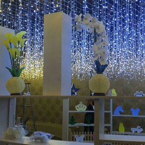 Sople 300 Led Lampki Światełka Świąteczne Zewnętrzne Kurtyna Girlanda Ip44 14