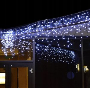 Sople 300 Led Lampki Światełka Świąteczne Zewnętrzne Kurtyna Girlanda Ip44 16