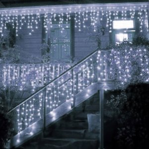 Sople 300 Led Lampki Światełka Świąteczne Zewnętrzne Kurtyna Girlanda Ip44 17