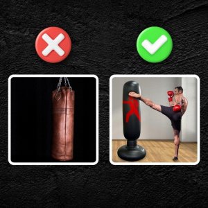Worek Treningowy Zestaw Bokserski Dla Dzieci Stojący + Rękawice Pompka 7