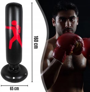 Worek Treningowy Zestaw Bokserski Dla Dzieci Stojący + Rękawice Pompka 10