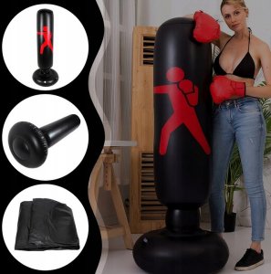 Worek Treningowy Zestaw Bokserski Dla Dzieci Stojący + Rękawice Pompka 14