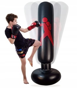 Worek Treningowy Zestaw Bokserski Dla Dzieci Stojący + Rękawice Pompka 15