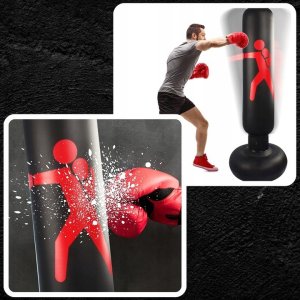 Worek Treningowy Zestaw Bokserski Dla Dzieci Stojący + Rękawice Pompka 4