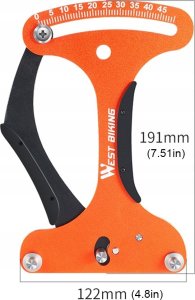 Tensometr Miernik Miarka Do Pomiaru Naprężenia Szprych Rowerowych + Gratis 7