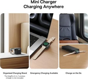 Ładowarka indukcyjna Baseus MagPro 2.5W magnetyczna do Apple Watch - czarna 3