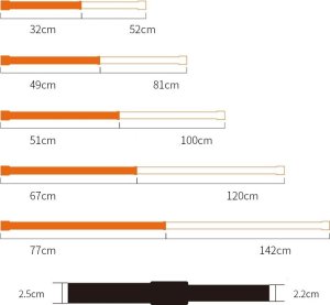 Drążek  Karnisz  Prysznicowy  Rozporowy  Teleskopowy  Metalowy  32-52Cm + Gratis 5