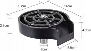 Automatyczna  Myjka Do Szklanek Kubków Butelek Płuczka  Automatyczna Na Zlew 3