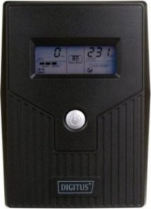Digitus UPS Line-Ineractive LCD BASIC, 600VA/360W, 1x12V/7Ah, AVR, 2x Schuko CEE 7/3 1