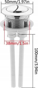 Podwójny Przycisk Spłuczki Do Toalety Wc 38Mm 9