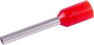 Tulejka izolowana końcówka 1,0mm2 x 12  czerwona  opk.100szt 1