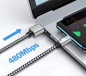 Techly Techly ICOC MU2AC-020-AL kabel USB USB 2.0 2 m USB A USB C Czarny, Szary 5