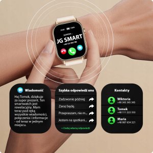 Smartwatch Męski - Wodoodporny Pływanie Rozmowy GPS Kompas Tętno - Menu PL 12