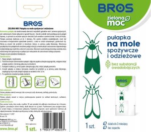 Pułapka feromonowa na mole spożywcze i odzieżowe 1szt Bros Zielona Moc 2