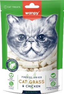 WANPY KOT 20g FREEZ-DRIED CAT GRASS &     CHICKEN 1