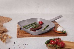 PATELNIA GRILLOWA TYTANOWA 28cm BERLINGER HAUS BH-8096 TAUPE 15