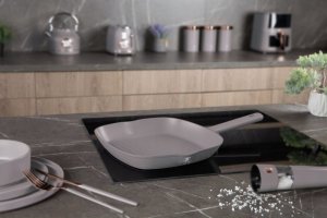 PATELNIA GRILLOWA TYTANOWA 28cm BERLINGER HAUS BH-8096 TAUPE 6