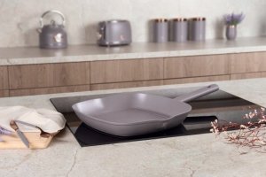 PATELNIA GRILLOWA TYTANOWA 28cm BERLINGER HAUS BH-8096 TAUPE 7