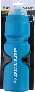 BIDON ROWEROWY DUNLOP 750ML Z KOSZYKIEM NIEBIESKI 1