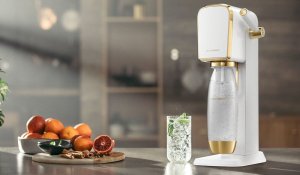 Saturator Sodastream Art + 1 butelka + gaz Biało-złoty 5