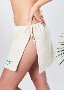 Strój na saunę BEMBEA FROTTE z figami OEKO-TEX Standard YEYE Made in Nature FEL 6