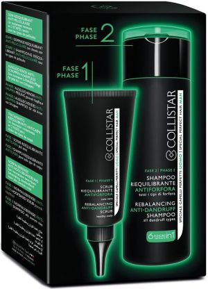 Collistar Rebalancing Anti-Dandruff Scrub przeciwłupieżowy scrub 50ml + Shampoo przeciwłupieżowy szampon do włosów 200ml 1