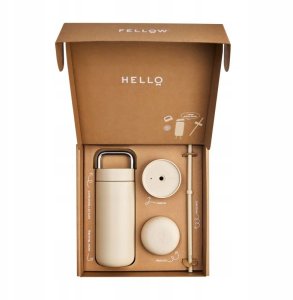 Fellow - Carter Move Mug 3 w 1 - Kubek termiczny + 3 nakrętki - Piaskowy 473 ml 2