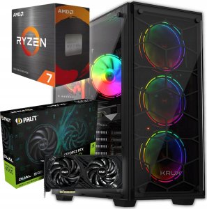 Komputer BSG Raptor V12 AMD Ryzen 7 NVIDIA GeForce RTX 4060 32GB DDR4 1000GB SSD Windows 11 1