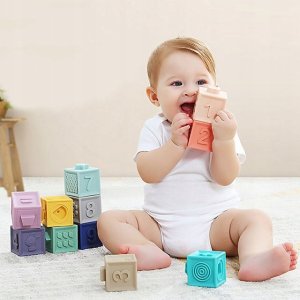 Miękkie Klocki Sensoryczne Dla Dzieci Zestaw 12Szt 2