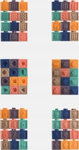 Miękkie Klocki Sensoryczne Dla Dzieci Zestaw 12Szt 7