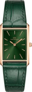 ZEGAREK DAMSKI DANIEL WELLINGTON Bound Crocodile Emerald Rose Gold 22mm DW00100694 + BOX 1