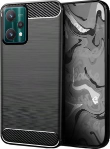 Hello Case Etui do Realme 9 Pro Plus / 9 4G (Czarne, Karbon, Pancerne, Case)   Szkło 2