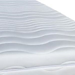 IZER Materac 100x190 | 24 cm| z LATEKSEM | Dwustronny H3 | 7 stref | Rdzeń ze sprężyn kieszeniowych | Pikowany pokrowiec | Materac sprężynowy DL 5