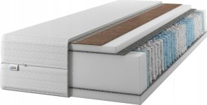 Materac IZER 80x190|24 cm wysokości |Dwustronny H3| 7 stref | Rdzeń ze sprężyn kieszeniowych | Pikowany pokrowiec | Materac sprężynowy wewnętrzny 1