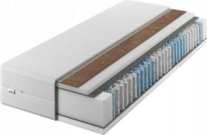 IZER Materac IZER 90x190|24 cm wysokości |Dwustronny H3| 7 stref | Rdzeń ze sprężyn kieszeniowych | Pikowany pokrowiec | Materac sprężynowy wewnętrzny 2