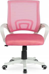 Fotel Obrotowy Różowy Młodzieżowy Krzesło Obrotowe Dla Dziecka Różowe NATE 3