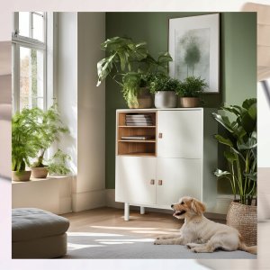 Komoda Biała 100 Trzydrzwiowa VEDDE Styl Skandynawski Do Salonu Sypialni 2