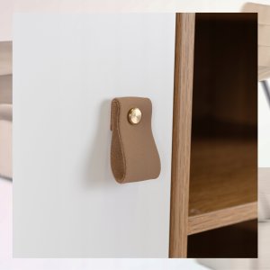 Komoda Biała 100 Trzydrzwiowa VEDDE Styl Skandynawski Do Salonu Sypialni 7