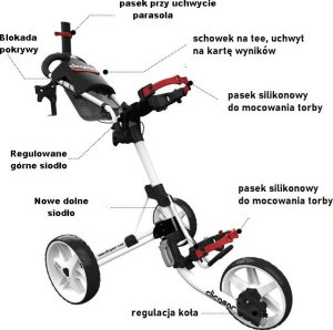 Manualny wózek golfowy Clicgear Model 4.0 (czarny mat) 4