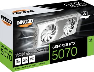 Karta graf. INNO3D GeForce RTX 5070 Twin X2 OC WH. 2