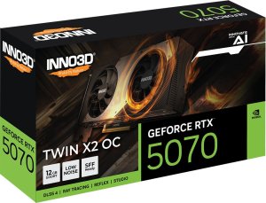 Karta graficzna Inno3D GeForce RTX 5070 Twin X2 OC 12GB GDDR7 DLSS4 (N50702-12D7X-195064N) 3