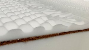 Materac sprężynowy GOLD Plus 100x200|Pianka masująca |Kokos |Dwustronny H3/H4 | 7 stref |Rdzeń ze sprężyn kieszeniowych |Pikowany pokrowiec 4